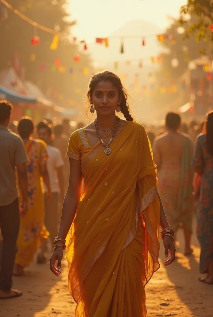 A beautiful indian sexy women shouted on a boy 