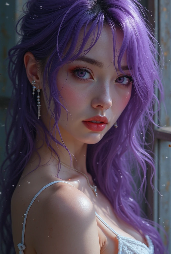 sexy girl, long purple hair,artistic nude,full body(best quality, 4k, 8k, high resolution, masterpiece: 1.2), ultra-detailed, (realistic, photorealistic, photorealistic: 1.37), details intricate, vivid colors, sharp focus, professional, surrealism oil touch, portrait, woman, beautiful detailed eyes, beautiful detailed lips, dreamy atmosphere, shadow play, lighting soft, fun pose, dark tones, ethereal background, fantasy elements, texture, layered composition.realistic black and white photography, shadows, sensual, dramatic lighting, moody atmosphere, photorealistic, intricate details, masterpiece, ultra detailed, high quality, 8k, best quality, realistic, cinematic, dark and brooding, expressionist, powerful composition, emotional impact {{{,{pussy,spread her pussy,cum,cum on pussy,masterbation,straddling,y}}
