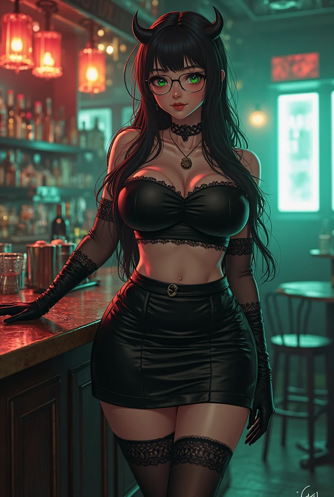 (((A young woman))), the anime, ( Green eyes), (black hair), Nice face, ssmile, the perfect body, Wavy Hair, hairlong, (((morena))), big breastes, ((tmasterpiece, beste-Qualit)), illustartion, ультра детализированная 8k, Photorealistic, sharp-focus, higly detailed, Professional lighting, colorful details, Rainbow colors, Glowing, intricate detials, Vivid details, Business Evening, party, a glass of champagne, Business Reception, evening gown, business dress, Patent leather ball shoes, Patent leather ball shoes, Ornaments, earings, Rings, bangles, Heart-shaped pendant around the neck, A glass of champagne in hand, First Lady, First Lady Costume, Female politician