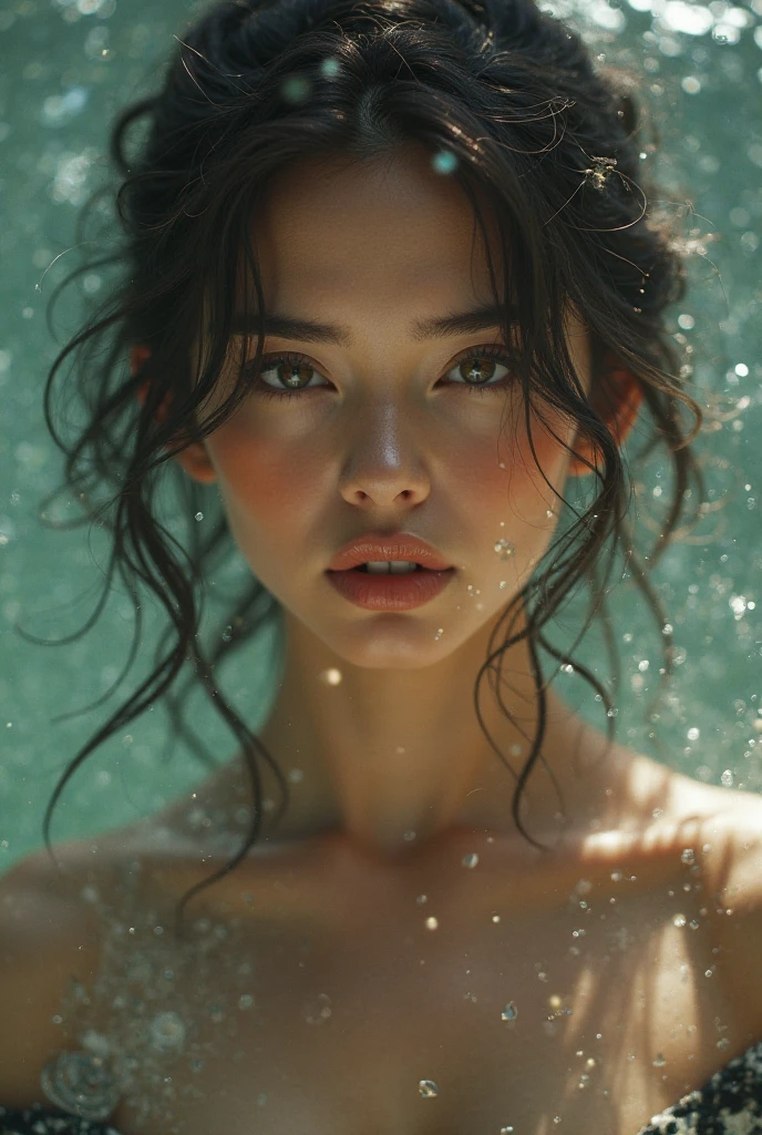 nahida (masterpiece), (best quality), (ultra detailed),(disheveled hair),(illustration), (1girl), beautifuldetailedeyes,delicate beautiful face,Floating,(high saturation),(colorful splashes),colorful bubble,(shining),focus on face, walking in a forest full of colorful mushrooms (( NSFW ))