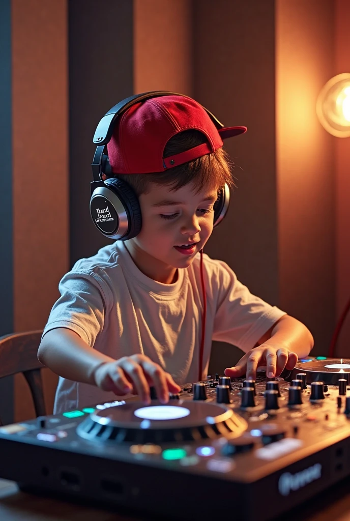 mENINA BLONDE CHILD LONG HAIR WEARING A HAT , Holding a boombox and pointing with your hand, Boombox, The Music Guy, blaster do gueto, em um fundo AMARELO, playing for music, em fundo AMARELO, DJ, imagem de muito baixa qualidade, red sunglasses and a guitar, Grande Gueto Blaster, com fones de ouvido, music is life, new music, vibrating with the music