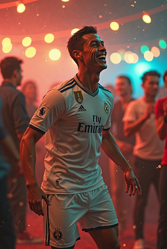 Me and ronaldo in my birthday party