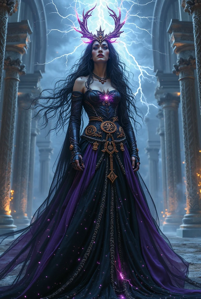 Queen Rune A dark and powerful queen named Nyxariel, ruler of a hidden storm ...
