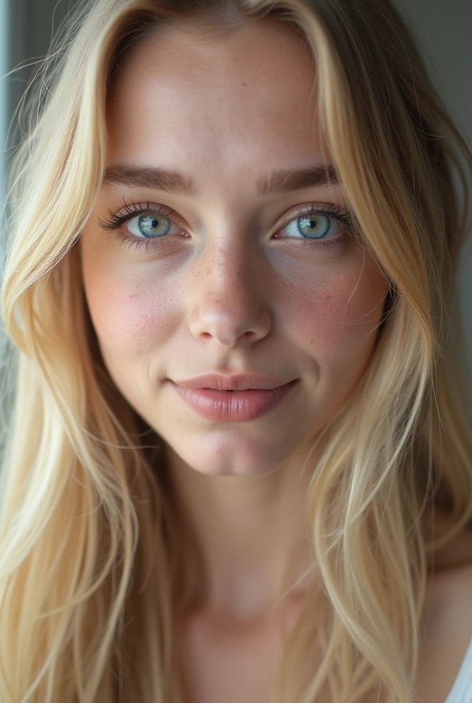 medium closeup photo, attractive stunning Ukrainian 18-years-old blond girl, detailed (wrinkles, blemishes!, folds!, moles, viens, pores!!, skin imperfections:1.1), (wearing sexy lingerie set details:1.1), highly detailed glossy eyes, (looking at the camera), specular lighting, dslr, ultra quality, sharp focus, tack sharp, dof, film grain, centered, Fujifilm XT3, crystal clear