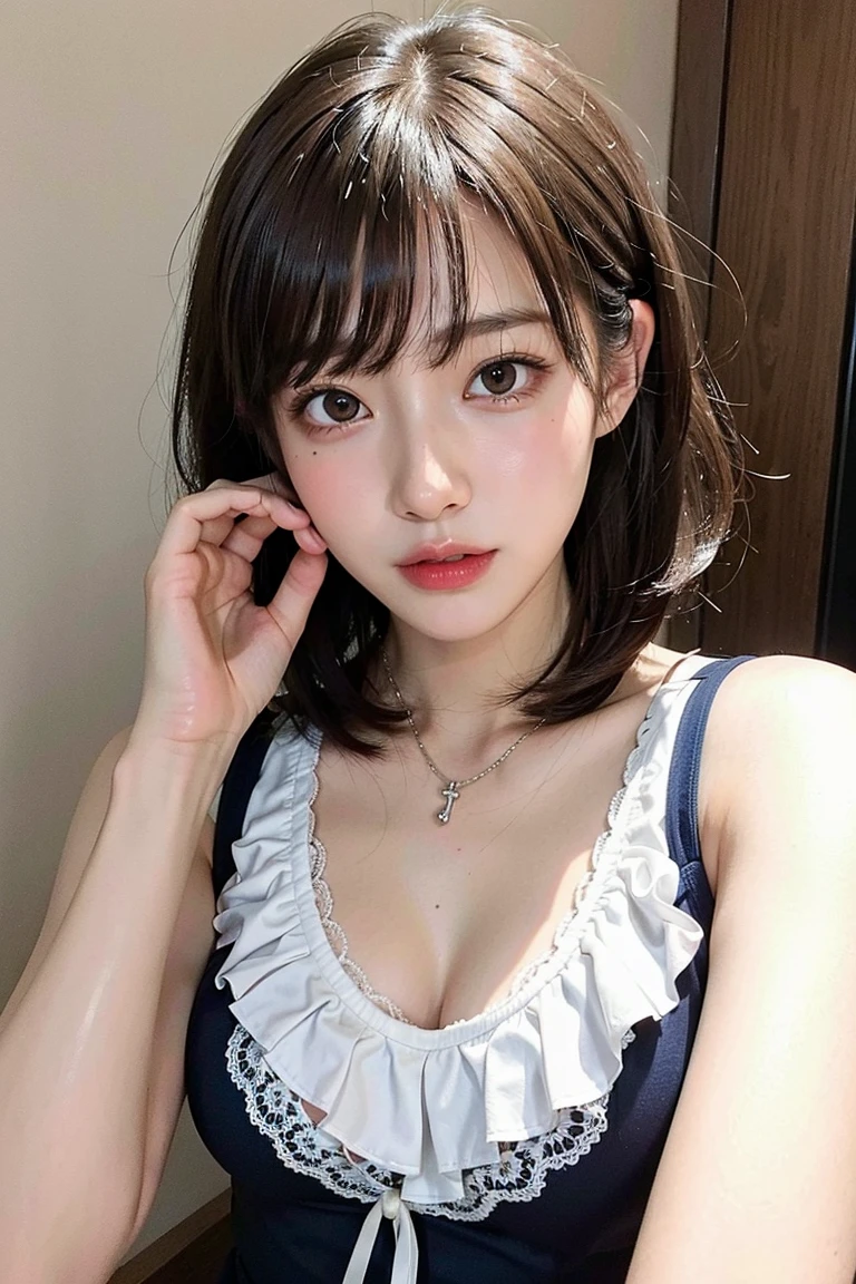 (masterpiece,best quality:1.4),(absurdres:1.3),((8k)),((super resolution:1.4)),(raw photo,photo realistic:1.2),(shiny skin),extremely detailed skin,detailed face,detailed eyes,sparkling eyes,Detailed hand,Detailed Hair,Detailed Background,Symmetrical eyes,Beautiful costume coloring,nogisaka46 stage costumes,,(detail nogisaka46 stage costumes,Rakuten market, TEMU,online shopping,flutter dress design),((Detailed holding microphone,Tokyo Dome, Yokohama Arena Concert,stage)),flat cleavage,flat chest,young,1 girl,cowboy shot,Japanese idol,extremely beautiful face,brown hair,Hair ornament, fair-skinned ,random hairstyle, pretty girl singing,,nsfw,,crouch,Front view from below:1.3,,show lace Panties ,squat