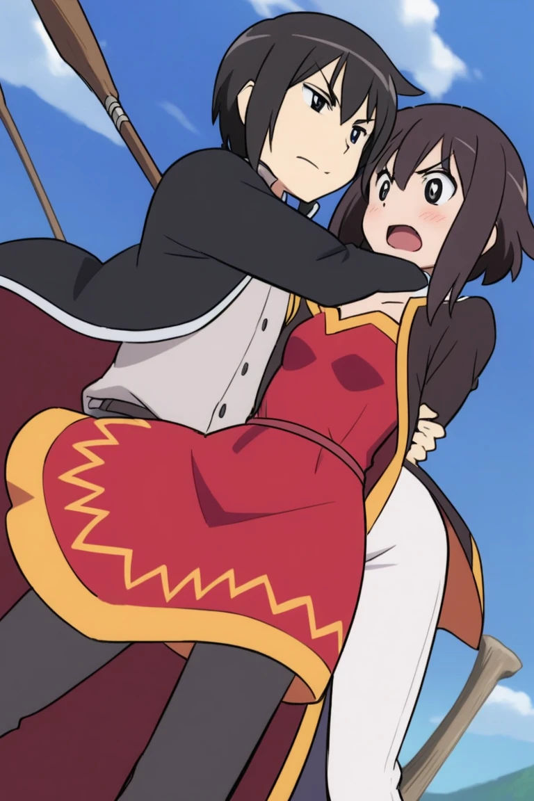 score_9, score_8_superior, score_7_superior, score_6_superior, score_5_superior, score_4_superior, Break Source_anime, masterpiece ,anime screencap,Kudrinie, Long Hair, bangs, Black Hair, Long sleeve, jewelry, ring, Iris,Cape, Severe, Outdoor, Leaning forward,Tied up with rope,gag,Struggling,superior半身