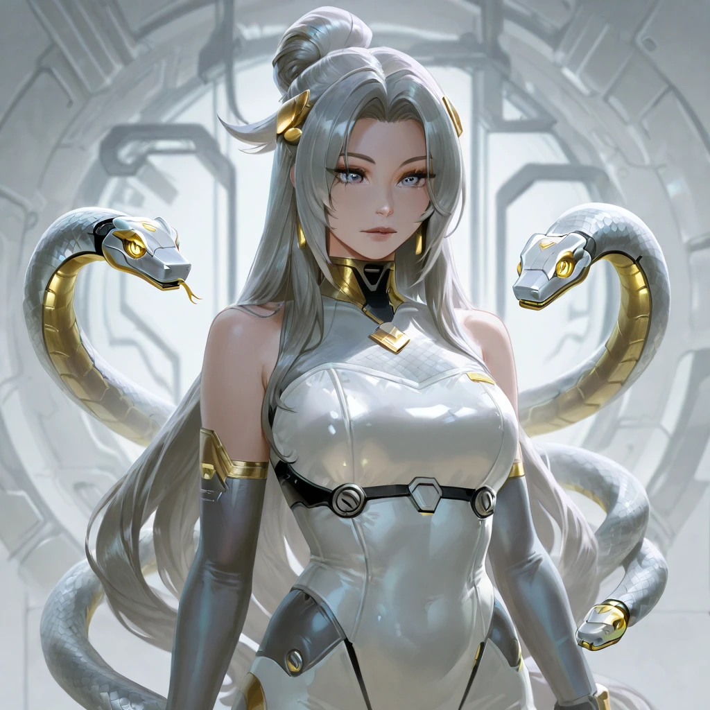 ((highest quality)), ((masterpiece)), (detailed), (Perfect Face)、(The woman is a beautiful and seductive alien queen named Princess Leona, whose body has been completely transformed into an alien. She has long, straight light brown hair, a slender body, but normal breasts, and is wearing an alien suit with alien decorations.)、The woman is wearing an alien suit, has alien decorations, an alien tail, and an engagement ring.、The woman is in a sexy pose with her arms behind her head