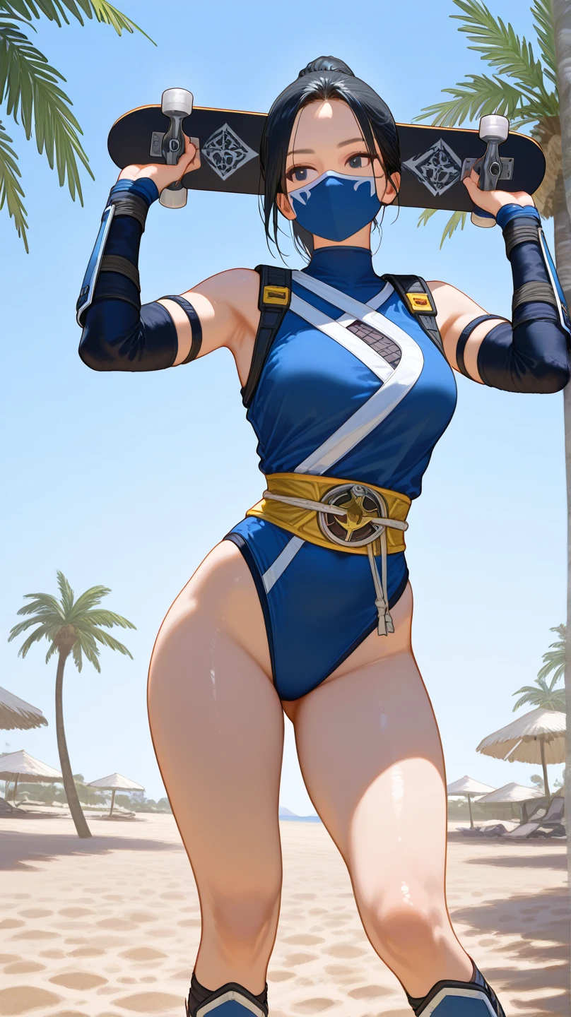 (cowboy shot),  sfw, (masterpiece), (best quality:1.0), (ultra highres:1.0), detailed eyes, scenic shot
BREAK
RavenTT, dynamic pose
navy-blue , brooch, leotard, belt,bikini,bra,wide hips,big ass,
BREAK
gorgeous view,desert background,smirk,profesional pose