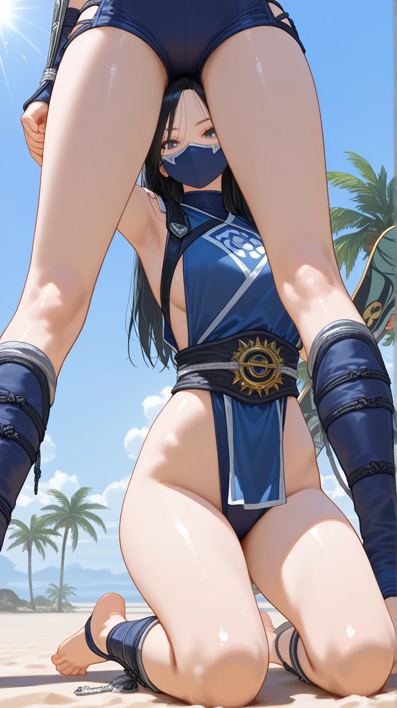(obra maestra, Vibrante escena de playa:1.2), (Kochou Shinobu por Demon Slayer:1.5) , (Enjoying a sunny day:1.1), (con un bikini negro de tanga:1.4), (Well-endowed bust and curvilinear melt:1.4) , (cuerpo proporcional a pesar de su baja estatura:1.1), (Photograph taken from behind to highlight your buttocks:1.5) , (Slowly turning to look at the camera:1.2), (playful expression:1.1), (capturando su belleza y confianza:1.1), (Ambiente junto al mar:1.1), (Refreshing ocean waves:1.1) hiperdetallado, detalles locos, bellamente graduado de color, motor irreal, DOF, Super-Resolution,Megapixel, Cinematic Lightning, Antialiasing, FKAA, TXAA, RTX,SSAO,Procesamiento posterior, Post Production, Mapeo de tonos, .....cgi, VFX, SFX, insanely detailed and intricate , Hiper maximalista, hiperrealista, volumetic, fotorrealista, Ultra Fotorrealista, ultra detallado, Detalles intrincados,8k, Super detailed , a todo color, volumetric illumination, HDR, realista, motor irreal, 16k, foco nítido. Renderizado de octanaje