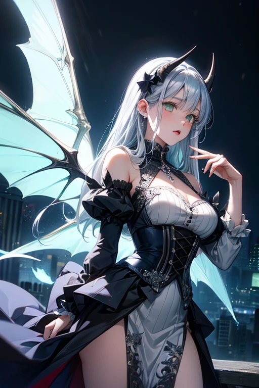 Nsfw, {{{{2girls}}}, {{hyper photo realistic}}, {hyper cute anime face}, {{masterpiece}}, {{superfine illustrations}}, {{hyper detailed very colorful hair}}, {{hyper detailed shape skin}}, {{detailed elaborately patterned beautiful eyes}}, {{hyper detailed cyberpunk colorful frill body dress}},{{Elaborately patterned mechanical wings}}, {{symmetrical reflection}}, ((slim waist)), }, cinematic angle, cinematic lighting, soft lens flare, depth of field, {{{hyper beautiful detailed cyberpunk city landscape}}}, {foggy}, {{Shining halo}},