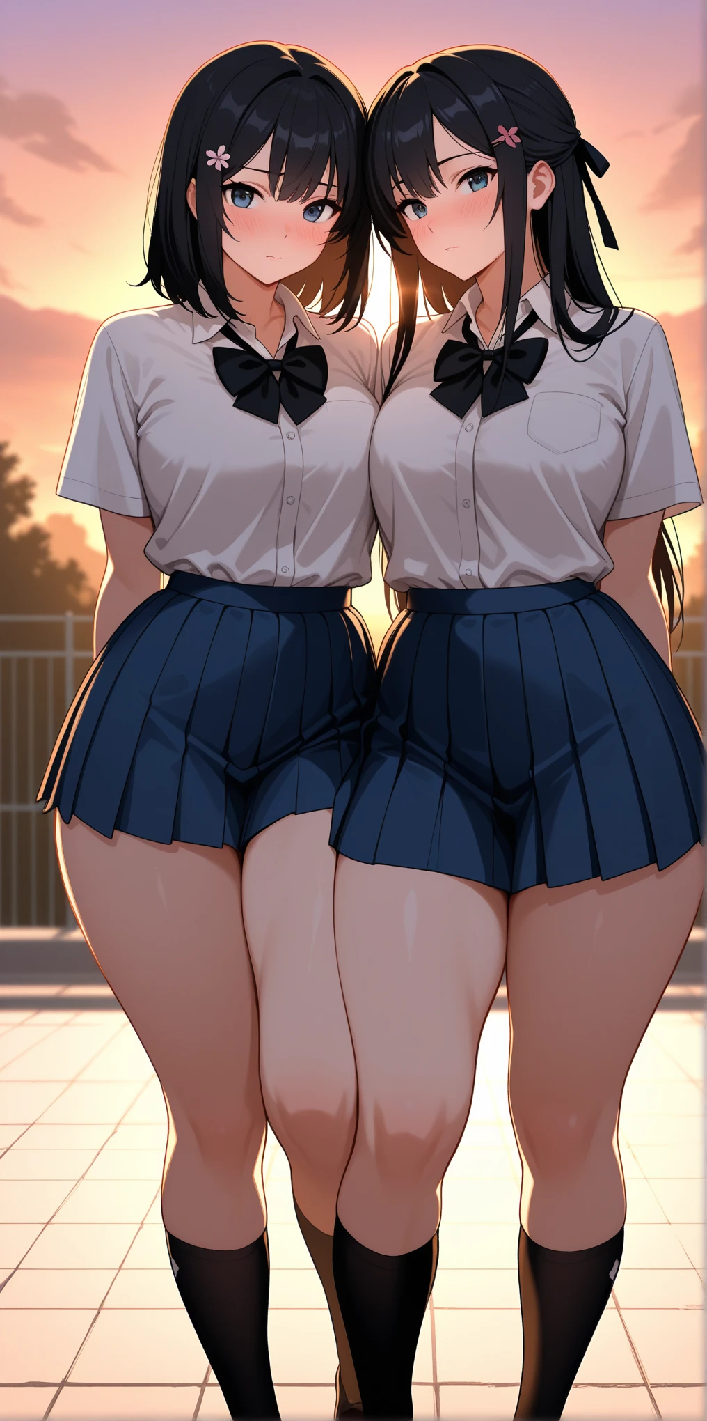 View from below,from behind,​master piece,fulcolor,8 good friends high school girls, stairway,Sailor Suit,((I'm going to show you the perfect erotic T-back panties)),((Lewd panties))、beautiful thigh、low angles:1.4、Multiple girls in blazers, Black pleated skirt flutters in the strong wind, Large crowds, Walking、masutepiece, Best Quality, Highly detailed、autumnal、Colored leaves、After school,((Plump buttocks))、black hair shorthair、Beautiful smile、Colossal tits、Commuting to school、Old Station、Fornication、((emphasis on the buttocks))