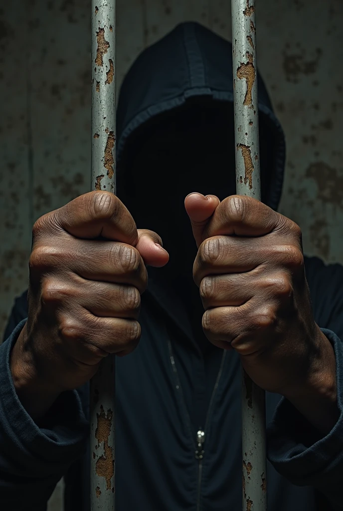 :an image of a person with chains on their wrists, symbolizing debt bondage.