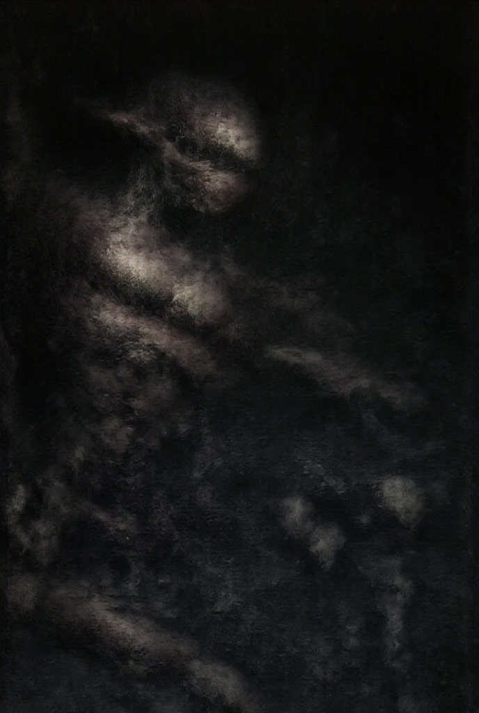 A creature of flesh and blood without eyes, the material of its flesh is Beksińsk style, is standing on a road with garbage, is found among dry and rotten branches , is illuminated by the light of a flashlight, There is blood, black liquid and garbage on the floor, the image is in the style of night camera recordings, security camera images, Night images, FPV, Very coherent image, Bad drone camera, strange camera angle, POV Photography, Photo taken at night, filmed with gopro9, fish eye lens distortion, urban exploration-style footage