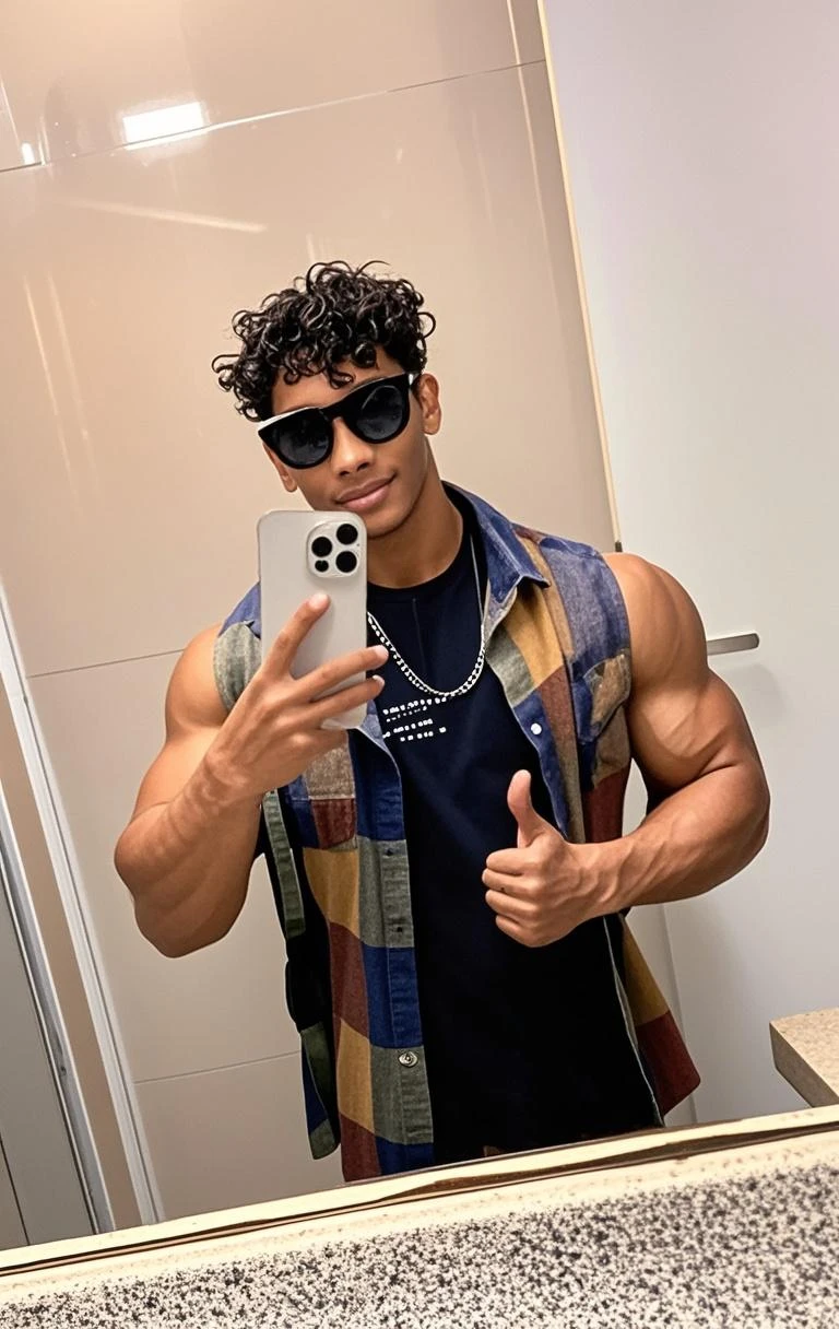 wearing a low cut tanktop(Gianne Versace tank top:1.5), wearing a tanktop, wearing tanktop, fit pic, no shirt under the vest, 2 3 years old, 2 7 years old, 2 2 years old, full body picture, best quality picture, 2 9 years old lean, fit pic, perfect lighting, flexing in the mirror, wearing sunglasses(white Versace:1.4), versace belt with medusa head logo ( head of Medusa the a Greek mythological figure on the belt:1.6),standing in an ancient steam bath (roman bath:1.7), steamy, steam, smoke, muscular masculine man standing in the pool.