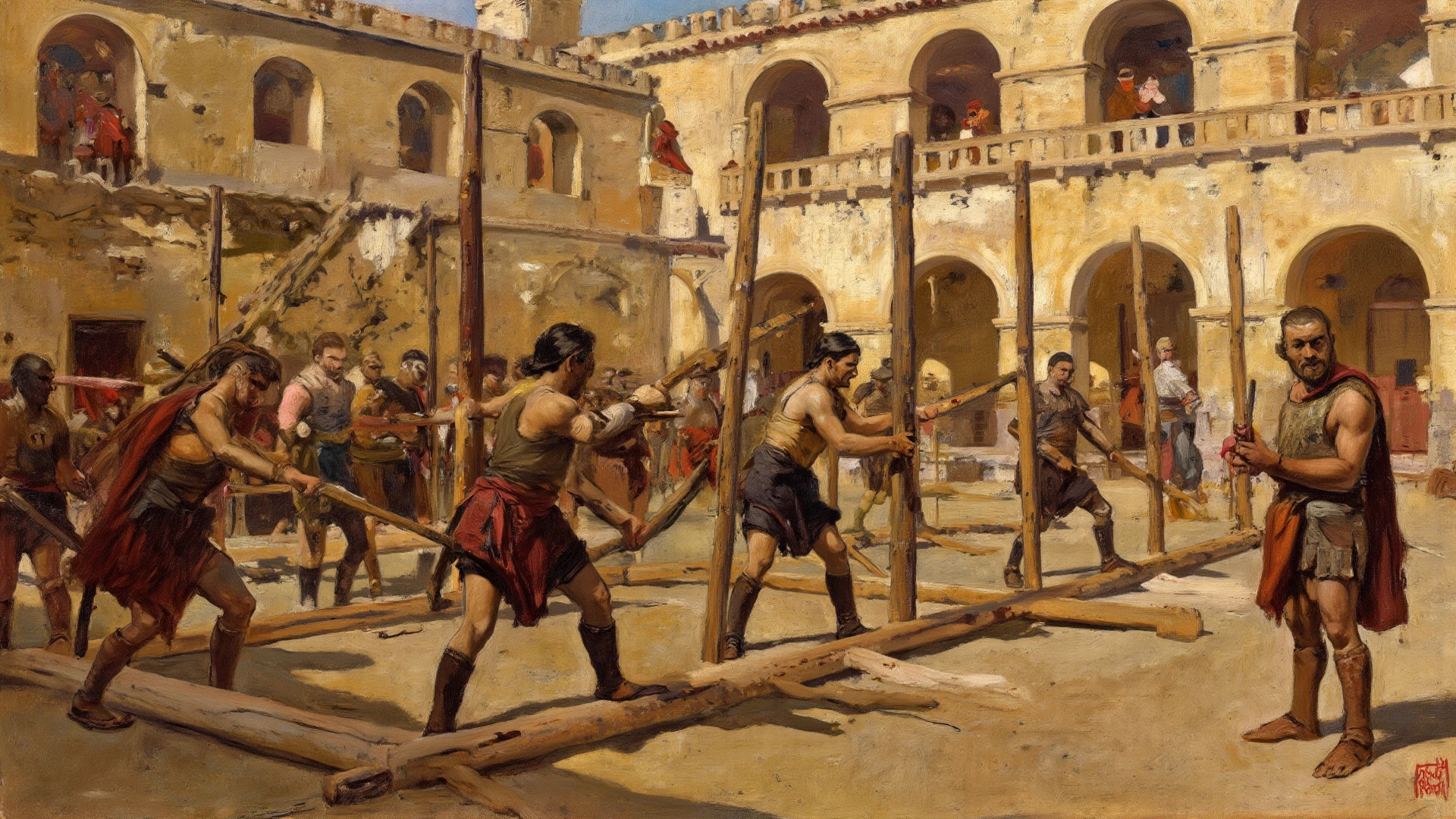 Barbell and garilla painting