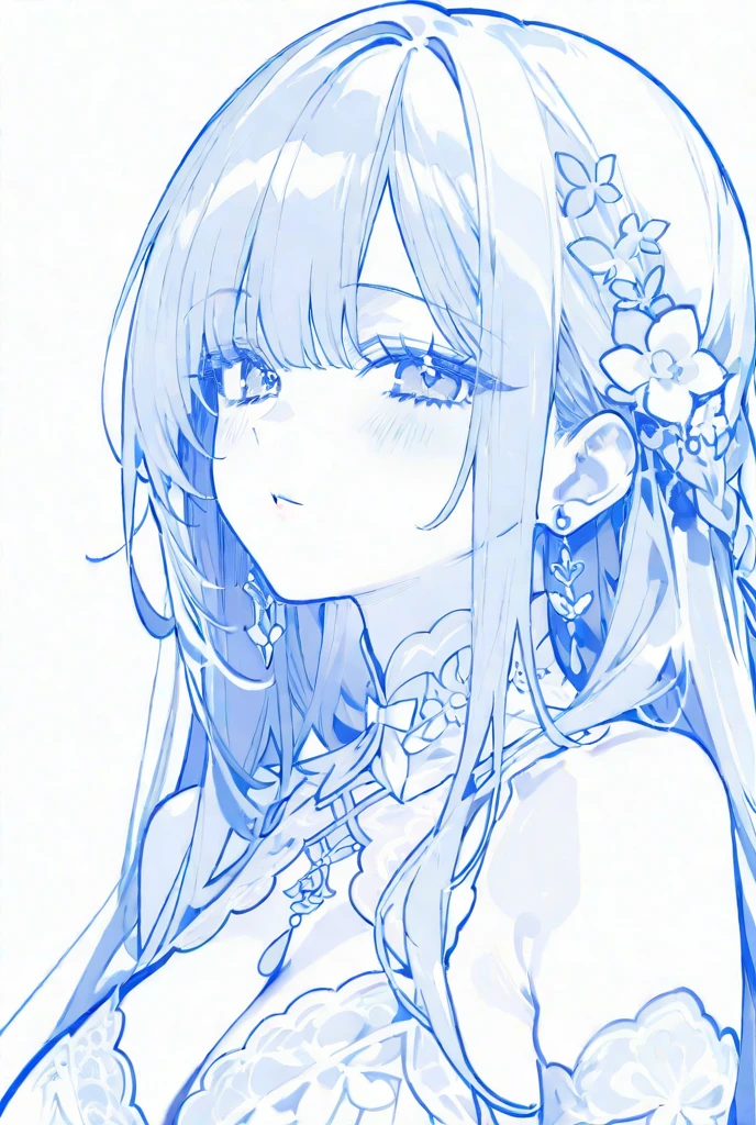 (lineart), (cute), beautiful, beautiful eyes, sexy, slim, curvy body, (loli), (high-quality), (masturbating)