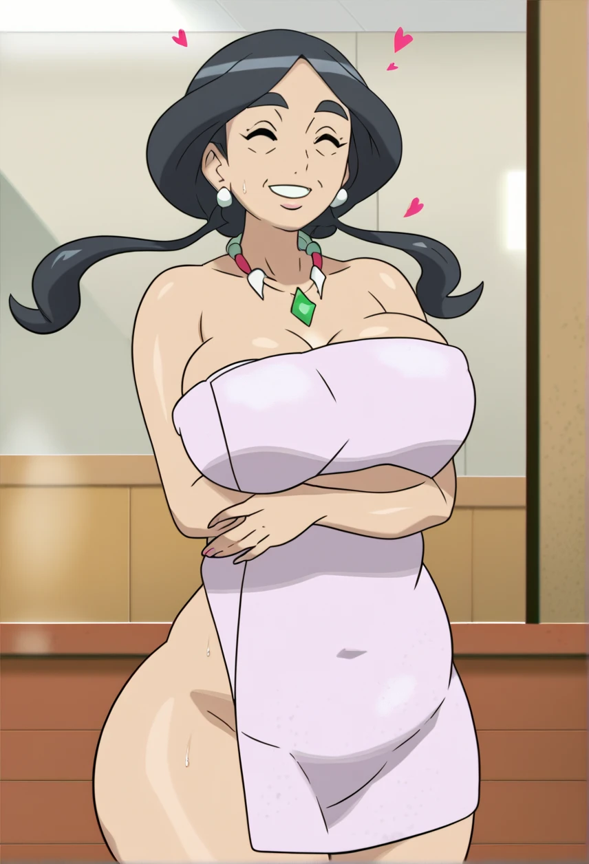 score_9, score_8_up, score_7_up, source_anime,masterpiece,best quality,highres,absurdres,official art,official style,source_anime,anime screencap,anime coloring,megami magazine,anime,animated,explicit, solo, boa_hancock,long hair, black hair, earrings, dress, jewelry, large breasts, 1 girl、Blushing cheeks、shyly smile、optic、large full breasts、hair pin、mini heart pasties、a necklace、piercings、Crawling on all fours on the bed、depth of fields、lickling lips、Tongue licking、Glossy reddish-brown shorthair、Black eyes、clavicle、Beautiful fingers、Hourglass body, Big round breasts, large breasts, nipples shot, lift breasts, breasts lift, Naked women, open legs, hip lift:1.5, lift hip:1.4, Make up, eye shadow:1.2, Sagging breasts, ((Semen overflowing from the vagina)), Open mouth. Ahegao. (((Upward rolling eyes))). (((Girl trembling with sexual climax))). (((Stick out the tongue))), Spread legs,