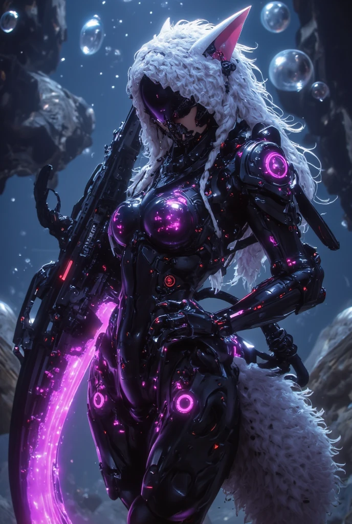 In a very grand scene，The extra-large wide-angle lens captures the appearance of a female centaur。（She is traveling through the stars：9.9），She is tall，It has the ultimate curvy beauty，The muscles are slender and firm，Beautiful lines。Her facial features are tough and coquettish，Always with a sunny smile。She wears special tight-fitting equipment with a strong sense of technology，Step on multifunctional off-road style heels，Delicate and practical protective gear is worn on the hands, feet, wrists, neck and shoulders。The detection equipment around you flashes various cue lights and neon-like information screens，Let her exude a charming brilliance。Use Midjourney's advanced tools，Design special tight-fitting equipment for female centaurs，Highlight her unique physiological characteristics and appearance details，Add realism。And in her adventure scene，Spectacular views of nature，Such as the sky where storms and sunny days alternate、Brilliant rivers of stars and auroras、The snow-capped summit of Mount Everest、Fireworks in the mountain town, etc。ao mesmo tempo，Away from the hustle and bustle of Long Beach Pier is a neon-lit spaceship docked，Create a fantastic scene。Use Midjourney's advanced tools and multiple color palettes、Brush Strokes、Texture tools and model packages，It shows a sense of atmosphere where beauty and charm coexist。The charm of the female centaur is highlighted through color and lines，Enhance realism with detailing，Create a surreal dreamy feeling。Additionally，Use Midjourney's tools to add a variety of extreme sports gear and cultural trinkets to the female centaur，Create intricate hairstyles and outfits，Give her a sense of premium。She never flinches，Regardless of the terrain，can respond quickly，Even the extreme geography and dangerous terrain of aliens cannot stop her。Use Midjourney's powerful tools，You can do it with incredible detail and beauty，Bring this ultra-grand and beautiful scene to life。Ultra-grand scenes，super wide shot， hdr，（真实感，Masterpiece quality，