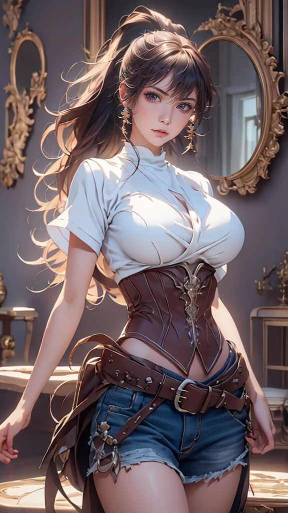 Sexy female BSDM gets down on her knees and hugs an innocent woman'head of、1 female, alone, short hair, huge breasts, huge ass, ((open crotch)), ((kneel down)),((Show me your armpits)),((background: dark basement)),(masterpiece), (highest quality), (Super detailed), (Detailed CG illustration), ((very delicate and beautiful)),cinematic light