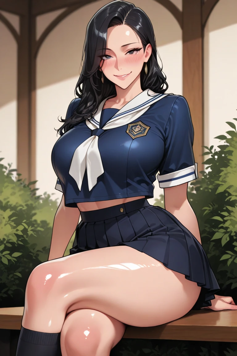 anime female character in school uniform,
BREAK
, low twin tail, Glasses, black hair, (Beautiful,Huge_Breasts:1.3), milf,
BREAK
, 1girl, solo, Standing in the garden, full body, full figure,
BREAK
, A breathtakingly beautiful garden filled with vibrant flowers, lush green plants, and a crystal-clear pond. The air is filled with the sweet scent of blooming flowers, and rays of golden sunlight gently filter through the leaves, creating a magical atmosphere, 
BREAK
, school uniform, thigh-highs, ブレザー burezaa (Blazer), bow, school uniform, bowtie, shoes, loafers, ribbon,
BREAK
, beautiful detailed eyes, beautiful detailed lips, extremely detailed eyes and face, long eyelashes,
BREAK
, medium: oil painting, atmospheric lighting, dreamy color palette, detailed interior decoration, quiet and peaceful ambiance,
BREAK
, (best quality,4k,8k,highres,masterpiece:1.2), ultra-detailed,