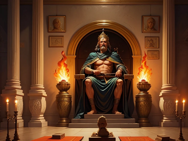 A Roman philosopher Pluto image, Deus do Submundo Romano, god Pluto underworld. Roman god of the underworld Pluto.