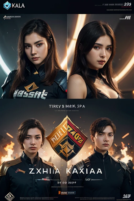 3 beautiful women in bikinis, highly detailed, detailed facial features, perfect skin, long hair, elegant pose, "The Agency" text, neon lights background, bokeh effect, award winning, cinematic lighting, volumetric lighting, hyper realistic, 8k, photorealistic, masterpiece
