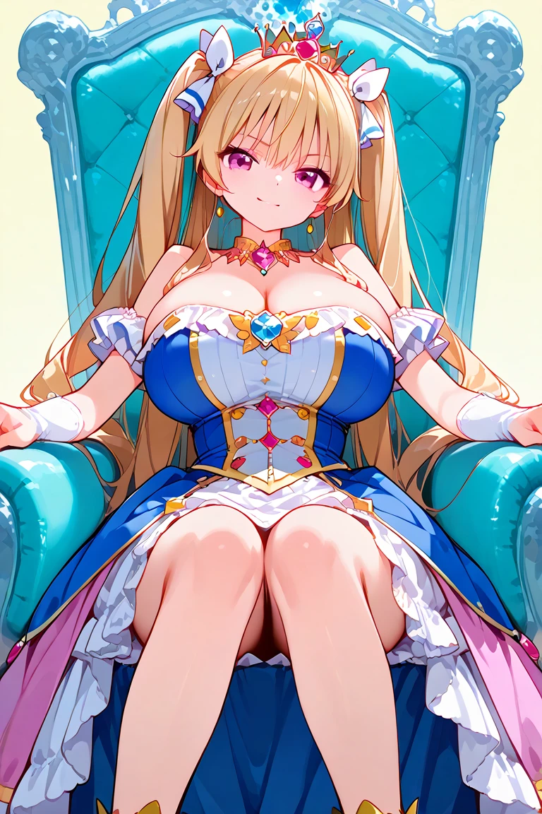 Princess Rosalina from Super Mario, blonde, cleavage, big breasts, long hair, sexy hentai girl, best quality