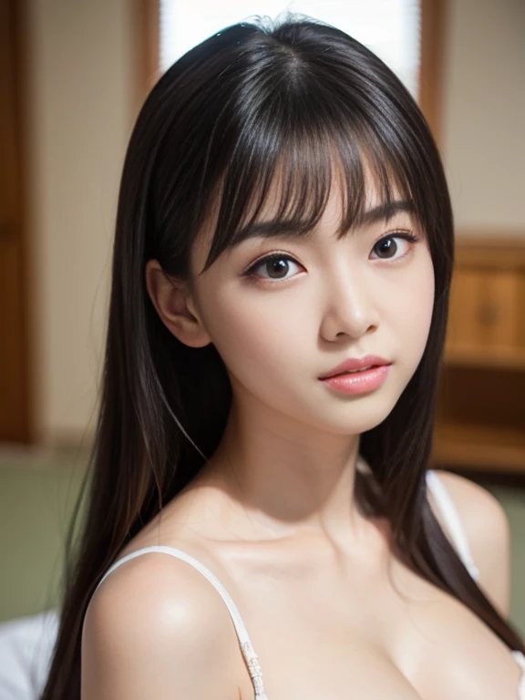 16K、Photorealistic、Highest quality、masterpiece、Ultra-high resolution、RAW Photos、Realistic、Bright lighting、Face Light、Smooth Professional Lighting、looking at the camera、alone、Adult female、Beautiful woman、so beautiful、Realistic skin texture、Glowing Skin、Moisturized Skin、Realistic eye and facial details、Perfect Style、Model Body Type、Beautiful Eyes、Big eyes、Inconspicuous tear bags、slim、Medium sized big breasty nails aren't long、Very short hair、Black Hair、black eye、seems to be happy、Beautiful hip line、(((ビジネスsuit)))、(((office)))、(((suit)))、White dress shirt、Black jacket、