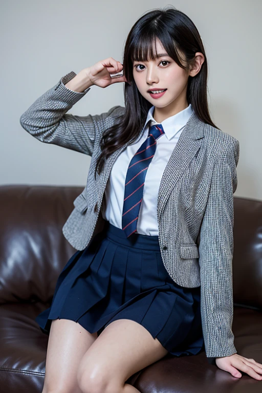 8K, RAW portrait (japanese woman),masterpiece、Photoreal:1.2、realistic, ultra high resolution, highest quality, real life photos ,( in the evening :1.1),
((((1 female:1.5))))、(cute face:1.3)、japanese woman部屋で、
、big, beautiful, fine eyes, black hair,(Depth of written boundary:1.3)、(realistic skin texture:1.3)、(An immersive atmosphere:0.8、chiaroscuro:1.2) 、(look viewer:1.4)、((embarrassed look:1.4))、((red cheeks:1.3))、((from belowの天井:1.2))、(smile:0.7)、((wearing very small satin panties))、((panty shot))、((woman rolling up her skirt))、((from below:1.13))、((close-up of crotch:1.49))、((Pants with emphasis on the photo))、((spread your legs to the side:1.4))、defMaki, blue blazer, Striped blue bowtie, long sleeve, plaid mini skirt, blue mini skirt,