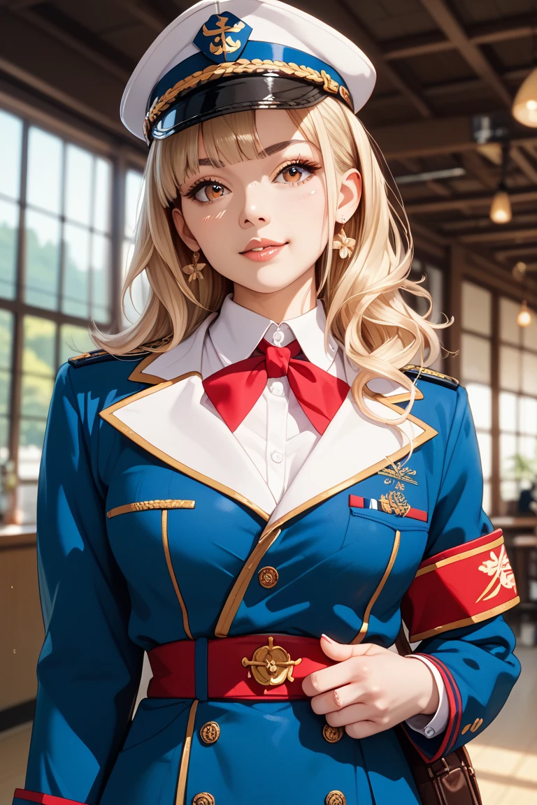 best quality,masterpiece,highres,original,extremely detailed wallpaper,perfect lighting,extremely detailed CG,<lora:add_detail:0.3>,perfect_photography.txt,
<lora:aeroflot_2LYCO:0.7>,Stewardess,garrison cap,pantyhose,red_uniform,