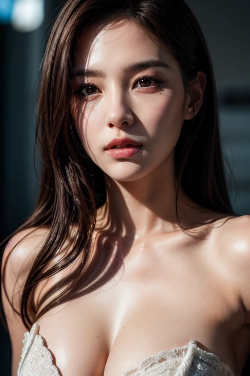 (8k, Highest quality, masterpiece:1.2),(Intricate details:1.4),(Realistic:1.4), Cinematic, ,Octane Rendering, complex 3d render Super detailed, Studio Soft Light, Rim Light, Vivid details, Super detailed, Realistic skin texture, Detailed face, Beautiful attention to detail, extremely detailed CG unity 8k wallpaper, compensate, (whole body),(Perfect Anatomy)Classic Hollywood charm,Dazzling accessories, (Captivating eyes, Black Lips, Perfect Skin), Luxury Background, Velvet Curtains, Dramatic Pose, An interesting configuration, Spotlight lighting, Rich Shadows, Shallow depth of field, Sparkling Bokeh, Exquisite detail, High resolution, 35mm Film, Timeless elegance. Portrait Photography, 35mm Film, Natural blurred, (Completely naked),(nsfw)、