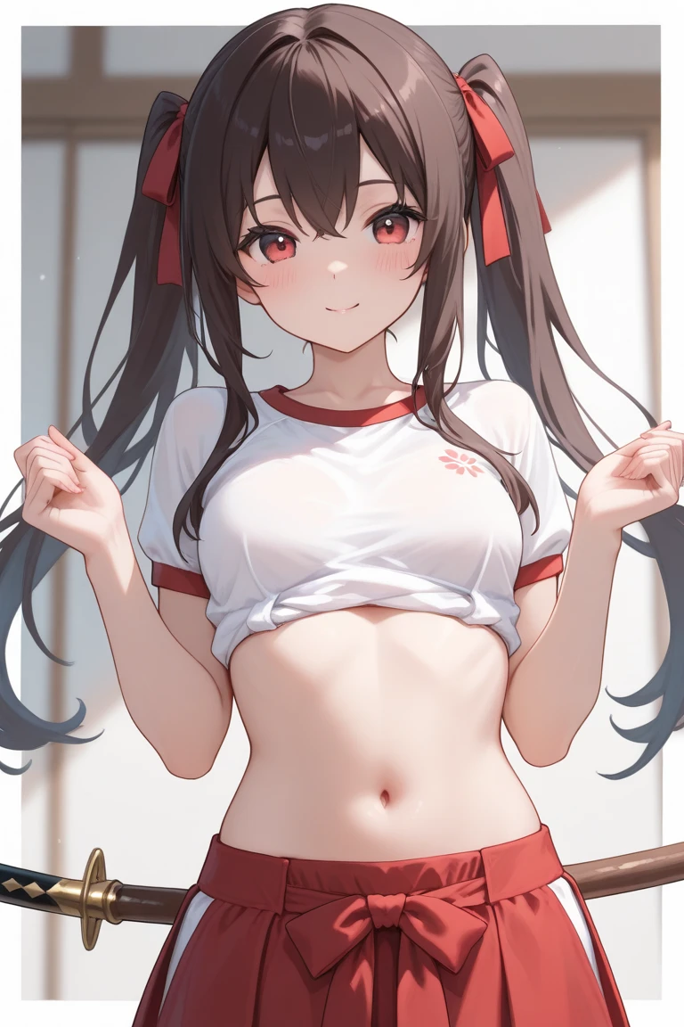 (best quality, masterpiece:1.2), Sketch full view of a hot looking fair skin 29 year old woman standing in front of us. She has brown eyes and long straight black hair. She has big breasts, playful smile. She has a nice curvy physique. She is wearing a crop top and lowrider jeans. Underboob showing. Apartment background. Shading. Lighting. Dynamic pose.