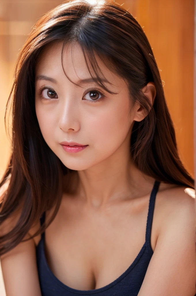 (best quality,4k,8k,highres,masterpiece:1.2),ultra-detailed,(Ultra-realistic, photorealistic,photo-realistic:1.37), 1 beautiful young Japanese Italian half model, 17yo, She's posing in a way that emphasizes her breasts, seductive pose, sitting on coral coast in Australia, detailed eyes, high nose, blue eyes, delicate facial features, long eyelashes, peaceful expression, colorful dress, detailed folds and textures, Sparkling Waves, warm vibrant colors, cinematic lighting, 8k, high quality, photorealistic, studio lighting, detailed texture, vivid colors, (NSFW:1.3), toned body, detailed moist skin yrxture,