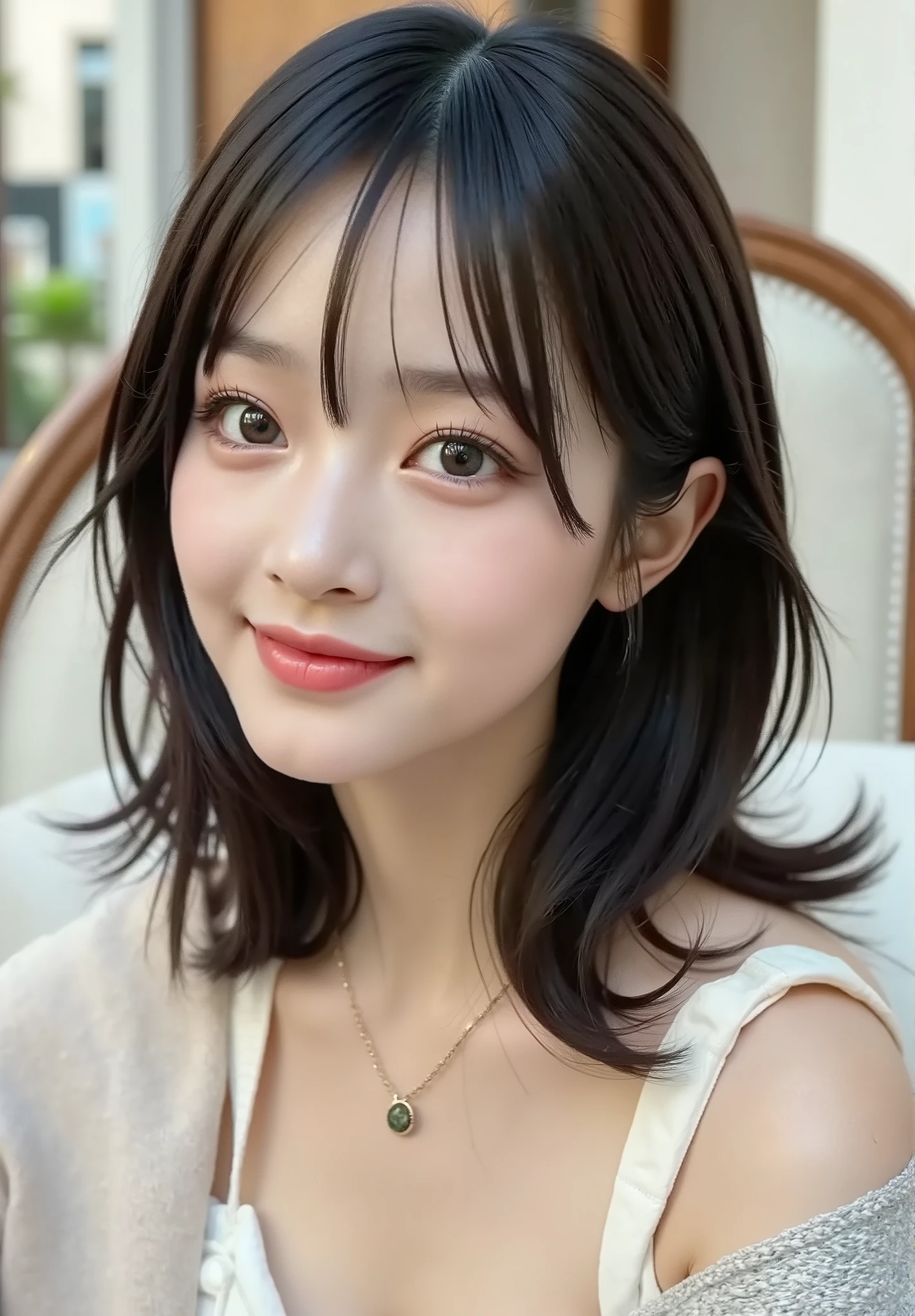 {{Focus on face: 1.8},{{Focus on eyes: 1.8}},{{{Best quality: 1.8}}}, {Best quality: 1.8}, {:1.8}},,{Natural makeup: 1.8},{{Clear eyes: 1.8}, {Transparent white skin}, {Professional lighting)}},{High precision selection},{{{{Upper body photo}}}},{{Single high school girl: Smiling: Chest: Nipples}},,{Red cheeks: 1.6},,{{{{Smile: Big double eyelids: Mascara: Under-eye bags: Long eyelashes: 1.8}}},,{{Eyeshadow: 0.8}},{{{{See-through-white tank top-nipples: 1.8}}}},{{Bob cut: Princess cut: Ponytail: 1.8}},{Hands behind head: 1.8},,{{Blurred white background: 1.8}}