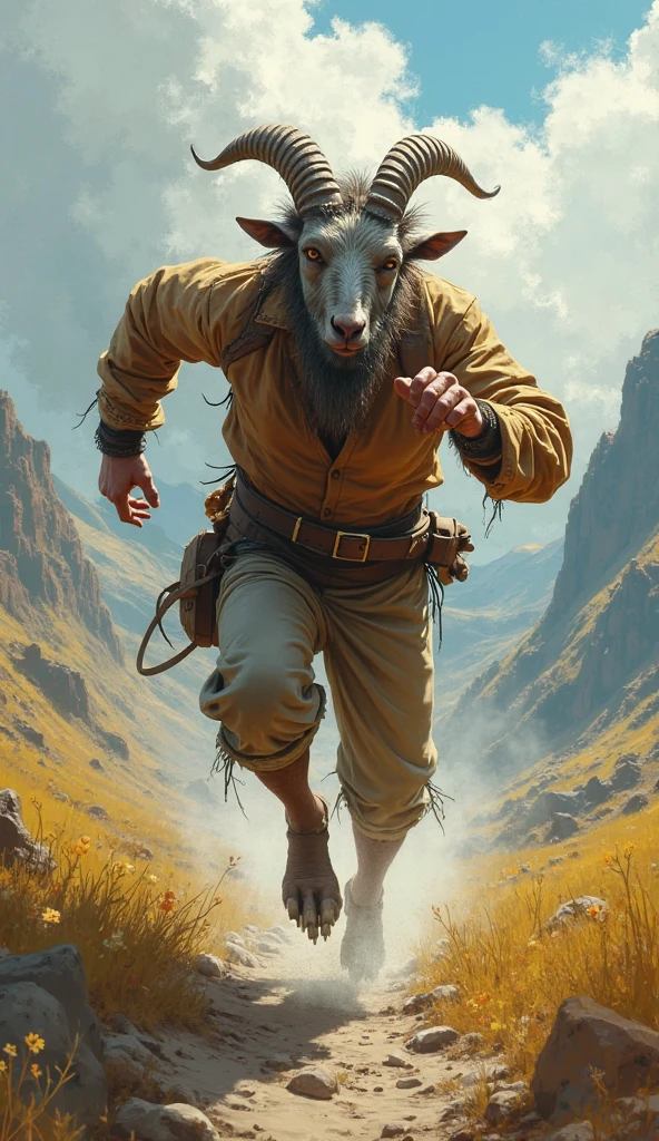 male, solo, anthro, mammal, goat, caprine, (caprine horn), horizontal pupils,  cloven hooves,
fully clothed, bottomwear, topwear, pants, jacket, (adventurer), hand on hip,
fur, fluffy, tuft, chest tuft, long hair, neck tuft, inner ear fluff, digitigrade,
standing, front view, looking at viewer,
(detailed background), outside, rock, sunbeam, snowy peaks, sunrise, (village:1.3),
by kenket, by darkgem, by miosha,
fully clothed, bottomwear, topwear, pants, jacket, (adventurer), hand on hip,
fur, fluffy, tuft, chest tuft, long hair, neck tuft, inner ear fluff, digitigrade,
standing, front view, looking at viewer,
(detailed background), outside, rock, sunbeam, snowy peaks, sunrise, (village:1.3),
by kenket, by darkgem, by miosha,