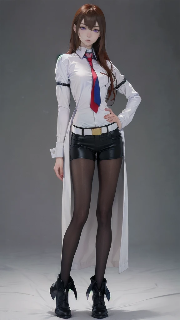 Best quality at best,超高分辨率,(真实感:1.4),1girl,tmasterpiece,eye glass,Jade pendant necklace,Date red sweater,White trench coat,Black shawl hair,stocklings,Hold the folder,full bodyesbian,