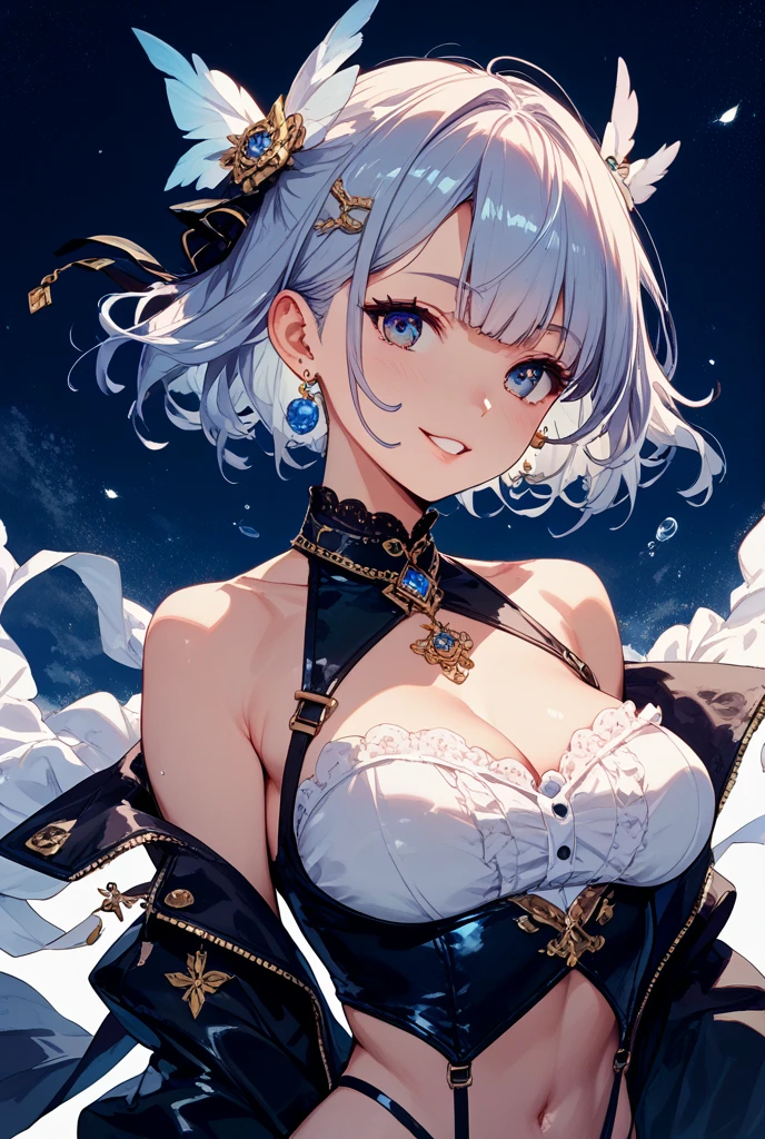 (one person、whole body、highest quality,4k,8K,High resolution,masterpiece:1.2),Super detailed,(actual,realistically),Vibrant colors,beautiful eyes,delicate smile,my face turned red,rough skin,masterpiece,khd,highest quality,kind and beautiful woman,Mild,delicate and sexy clavicle,charming goose egg face,double eyelid,rosy lips,small nose,random hairstyle,random hair color,random costume,huge big breasts,have confidence,elegant,shy,happiness,blush a little,nice,perfect pubic bone,coquetry,close her eyes