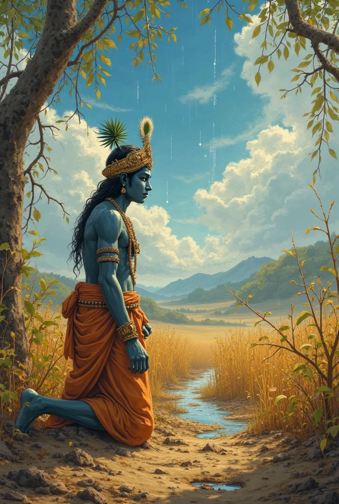 Over-attachment for one’s close relatives is simply born of ignorance. Every creature in the world is born alone and dies alone. He experiences the results of his own good and evil deeds and in the end leaves the present body to accept another. The belief that one person is the relation of another is nothing more than illusion. Mahabharatam lord krishna