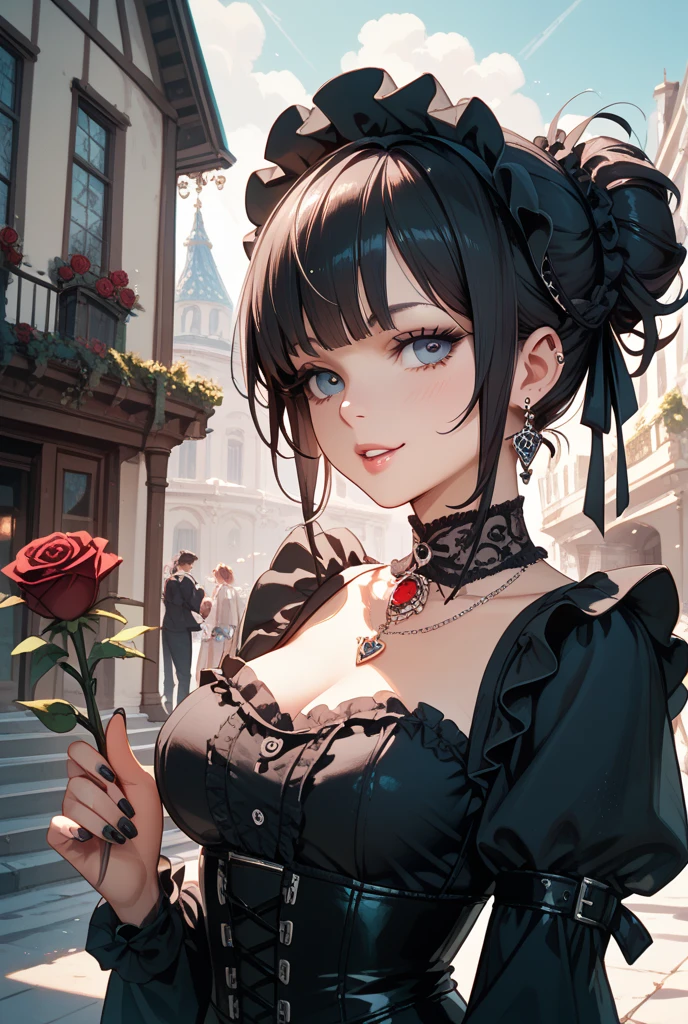 Best quality, (Masterpiece:1.2), illustration, absurdities,
(1girls, 独奏), (Chateau de Versailles, Pisa Baptistery Of St. John background, Flowers,navel,crowd people),(Beautiful detailed girl), (kawaii:0.4),
Wang Yuanji, Blonde hair, a ponytail, Brown eyes, Large breasts,
Aqua dress, flowery dress, Cleavage, aqua skirt, black thigh boots, thighhigh boots, High heels,
Blushlush, look viewer,
Sitting, Cowboy shot, Full body,