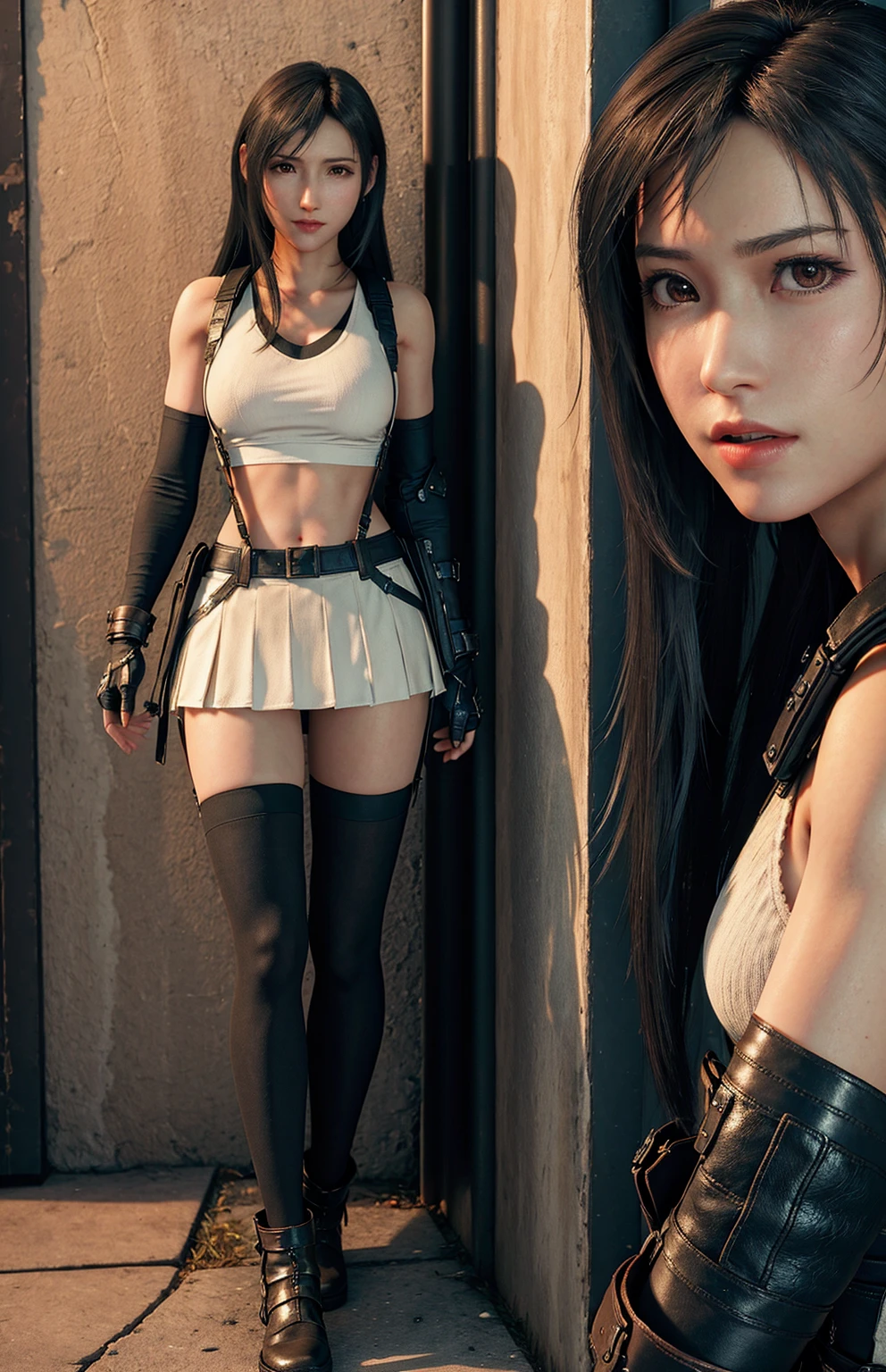Tifa lockhart, black dress