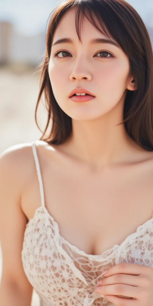Mouth open,Geometrically correct,