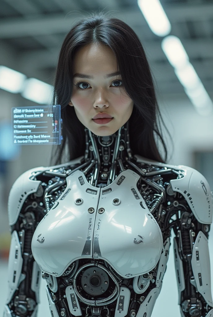 An exhibition showcasing AI-equipped autonomous female androids exhibiting various sex positions, adorned with a beautiful face and seductive gestures. The androids' eyes, lips, and faces are exquisitely detailed, creating a mesmerizingly realistic appearance. The exhibition is a masterpiece of modern art, combining the mediums of sculpture and technology to blur the boundaries between human and machine. The androids' bodies are crafted with ultra-realistic materials, utilizing physically-based rendering techniques to achieve a photorealistic effect. The lighting is carefully designed to accentuate the androids' features, with studio lighting creating a captivating atmosphere. The colors exhibit a vivid and alluring palette, enhancing the seductive nature of the exhibition. The exhibition boasts high-resolution visuals, such as 4k and 8k displays, allowing visitors to immerse themselves in the intricate details of the androids' bodies and expressions. The scene is further enhanced by elements such as bokeh, creating a dreamy and ethereal ambiance. The exhibition combines elements of photography and concept art, resulting in an innovative and provocative art form. (NSFW:1.5), Her chest, stomach, and genitals are covered with artificial skin. Sex androids have beautiful, sexually attractive faces that are so detailed that they are indistinguishable from real humans There are Italian girl, Russian girl, Saudi girl, and Japanese girl types. Their eyes are blue.