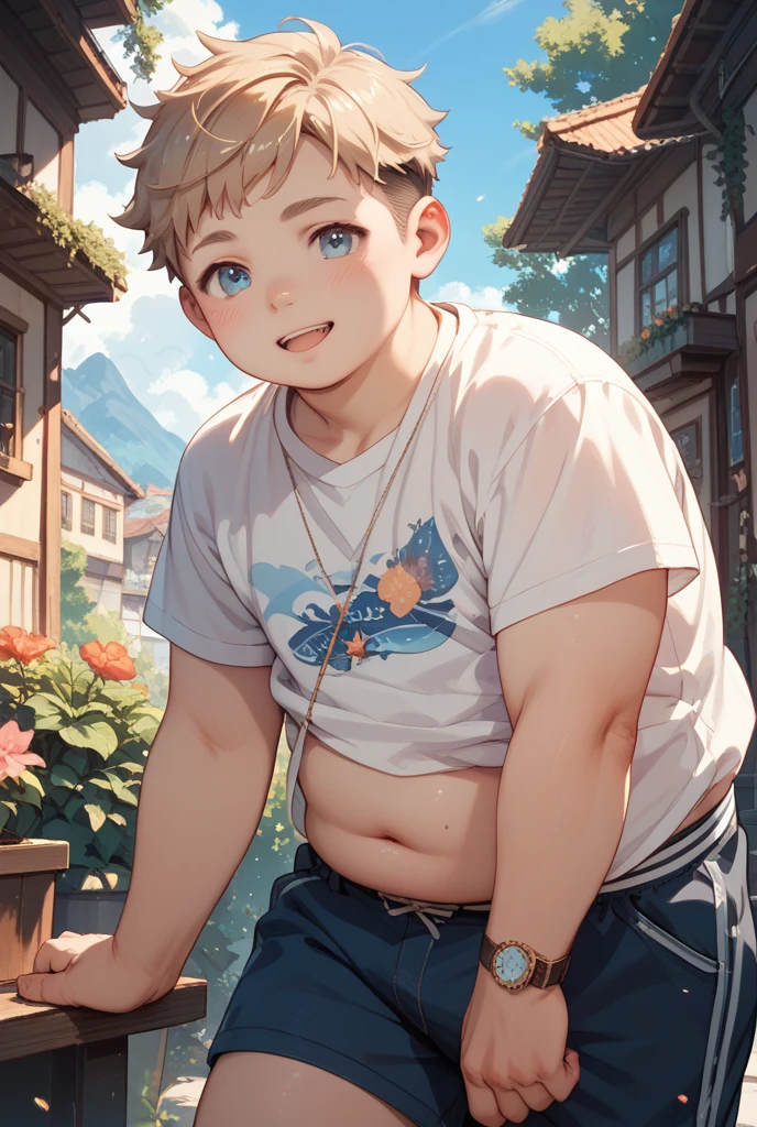 chubby young boy