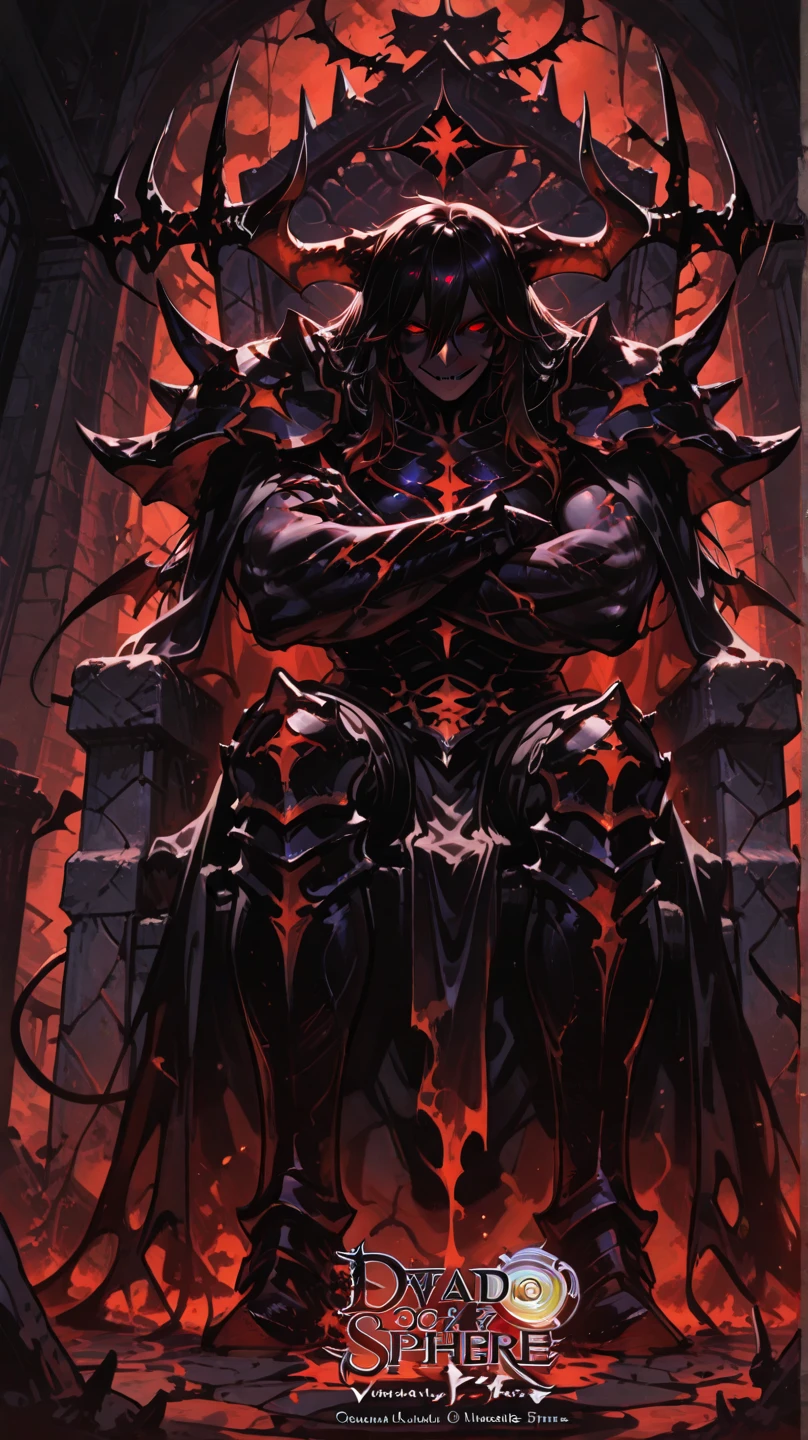 (1boy, spawn2023, long red collar, red cowl, red cape, chains, skulls, glowing green eyes, textured suit, red gauntlets, spikes), (extremely detailed CG unit 8k wallpaper),(master part), (best quality), (ultra detail), (best illustration),(Dan Mumford style), cowboy shot, (Sharp eyeliner, ombre, detail eyes), dark dungeon interiors background, ,break , (vamptech),, long cape, large gauntlet, flowing cape, asymmetrical red Armor, mask, night, dramatic lighting, epic red cape, wide shoulders, spike shoulders, silver chain,