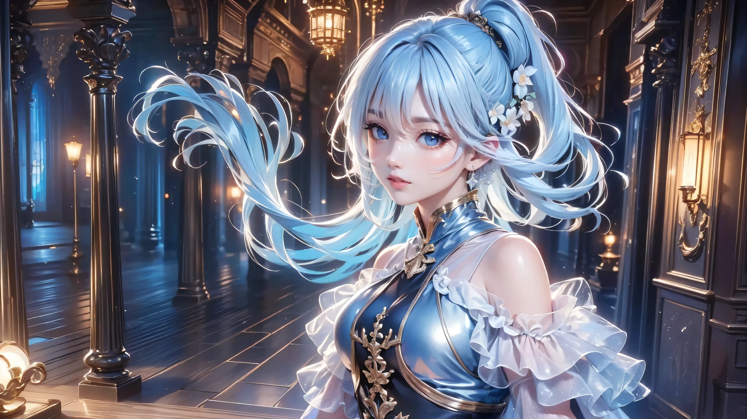 ((Best Quality, 8k, Masterpiece: 1.3)), Focus: 1.2, Perfect Body Beauty: 1.4, Buttocks: 1.2, ((Layered Haircut)), (Wet Clothes: 1.1), (Rain, Street:1.3), (Breasts: 1.2), (Hanfu: 1.2), Bare Shoulders, Bare Legs, Highly Detailed Face and Skin Texture, Fine Eyes, Double Eyelids, Whitened Skin, Long Hair, (Shut Up: 1.5), (Bokeh Background: 1.5), Big Breasts