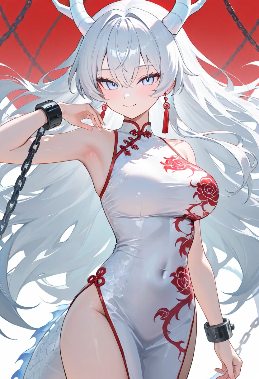 female, oni, fleshy horns, skin horns, ((micro bikini)),((Abs)),white hair, long hair, large breasts, cleavage, red eyes, kanabo, forest, japanese shrine, straight hair, pointed ears, smile, huge female, very tall female, tiny waist, broad shoulders