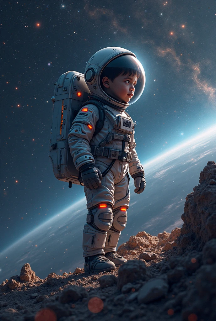 Astro men boy from astronaut space
