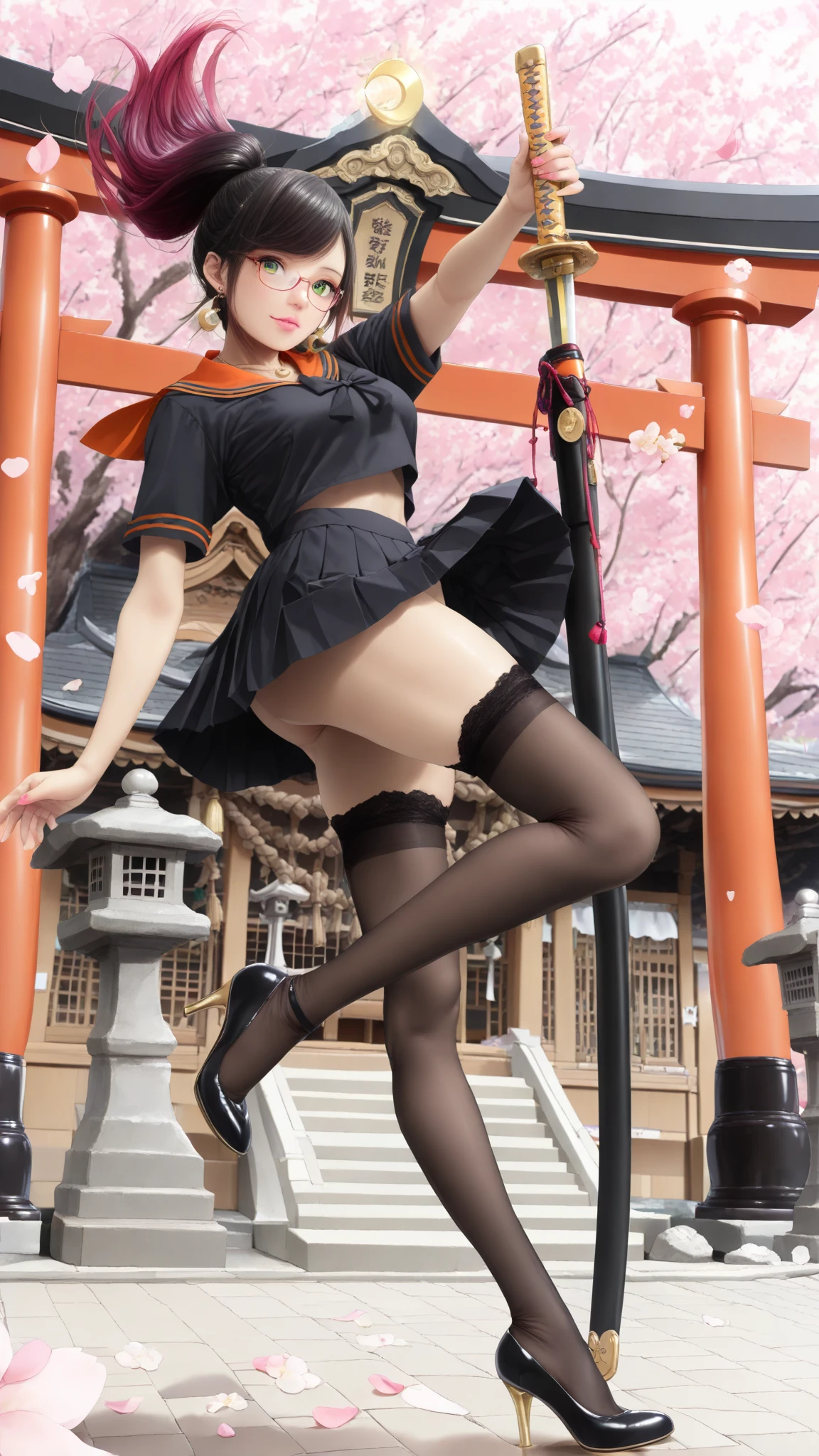 ((highest quality, 8k, masterpiece: 1.3)), (Sharp focus: 1.2), RAW Photos, (woman, smile, Sensual), (whole body), (Japanese high school), (Japanese girl cute:1.3, Brunette, 3girls, Three Girls, Are standing, Shooting from directly below, (super low angle from below:1.5), (black panties), erotic, (Panty shot), big breasts: 1.3), ((Layered Haircut, big breasts, Big 1.2)), Highly detailed face and skin texture, Fine grain, double eyelid, White blouse, Checkered pleated skirt,Japanese school, Class room