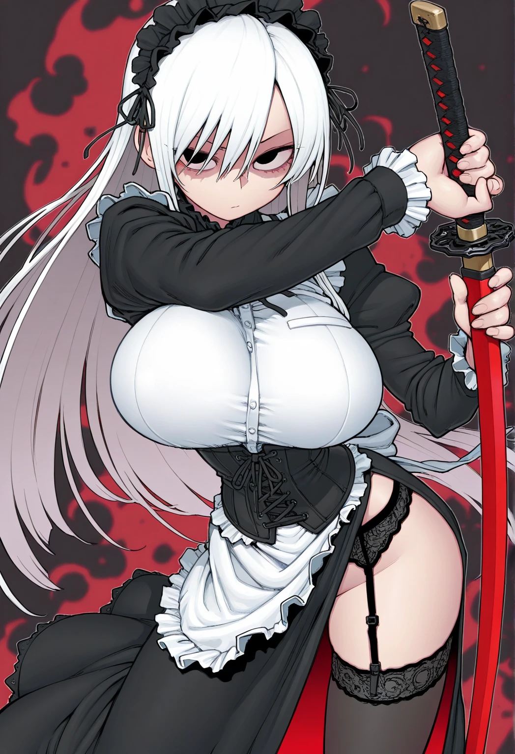Anime. Owari no Seraph. 1 Girl. Expensive . A vampire. Clumsy mother. Silver hair. Wavy hair. Long hair. Red eyes. Beautiful eyes. Perfect eyes. Expressive eyes. Ideal face. Perfect body. Beautiful long ones. legs. Beautiful nose. 18 years. Big breasts. Squatting in the restroom. Bent over the toilet. Holds hands on toilet seats. Full height. Beautiful character design. Shiny skin. Pointy ears. White dress. Vampire uniform dress from Owari no Seraph. Black stockings. Heeled shoes. She's poisoned. Her stomach hurts. She feels sick. She vomited into the toilet. Vomit comes out of her mouth and into the toilet. A castle in vampire territory. Whole body. NSF. Official art. Extremely detailed CG Unity 8k wallpaper. Ideal lighting. Ultra high resolution 4K. Super detailed 8K. A high resolution.