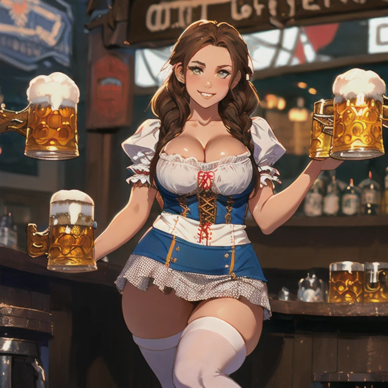 Beautiful character pose in dynamic love pose two women together Snow White on the left and together with Cinderella on the right they are girlfriends with a symmetrical body with a corset and beautiful breasts, corpo bem definido, delicado e sensual, estilo de desenho animado, digital illustration white background detailed art sensual eyes perfect hands with 5 fingers drinking beer